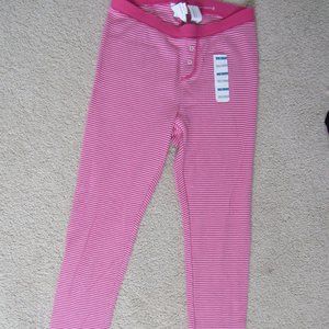 Pink and White Striped Pajama Pants, NWT